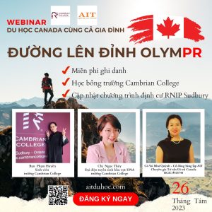 Webina Du học Canada – Đường lên đỉnh OlymPR