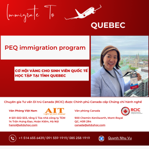 Chính sách nhập cư tại tỉnh Quebec, Canada (PEQ Immigration Program)